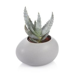 Small plant pot FANCY HOME Stones, white