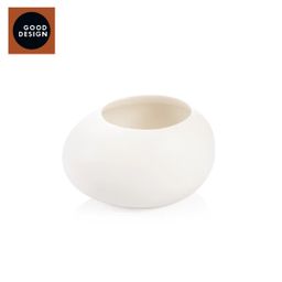 Small plant pot FANCY HOME Stones, white