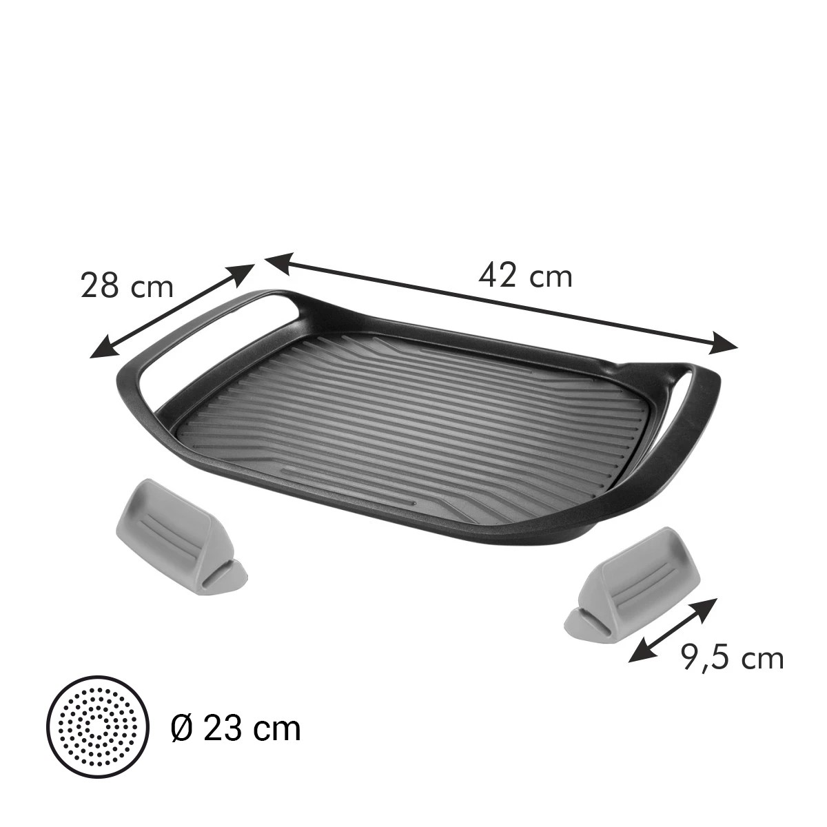 SmartCLICK Grillserpenyő 42 X 28 Cm