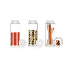 Spice jars in rotating stand SEASON 16 pcs, anthracite