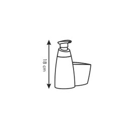 Spülmittelspender CLEAN KIT 350 ml, mit Ablagefläche für Spülschwamm