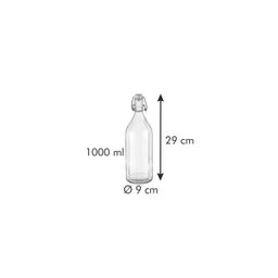 Image of Square flip-top bottle DELLA CASA 1000 ml