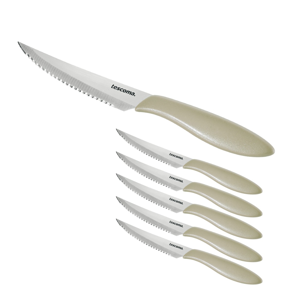 Steakmesser PRESTO 12 cm, 6 St., beige