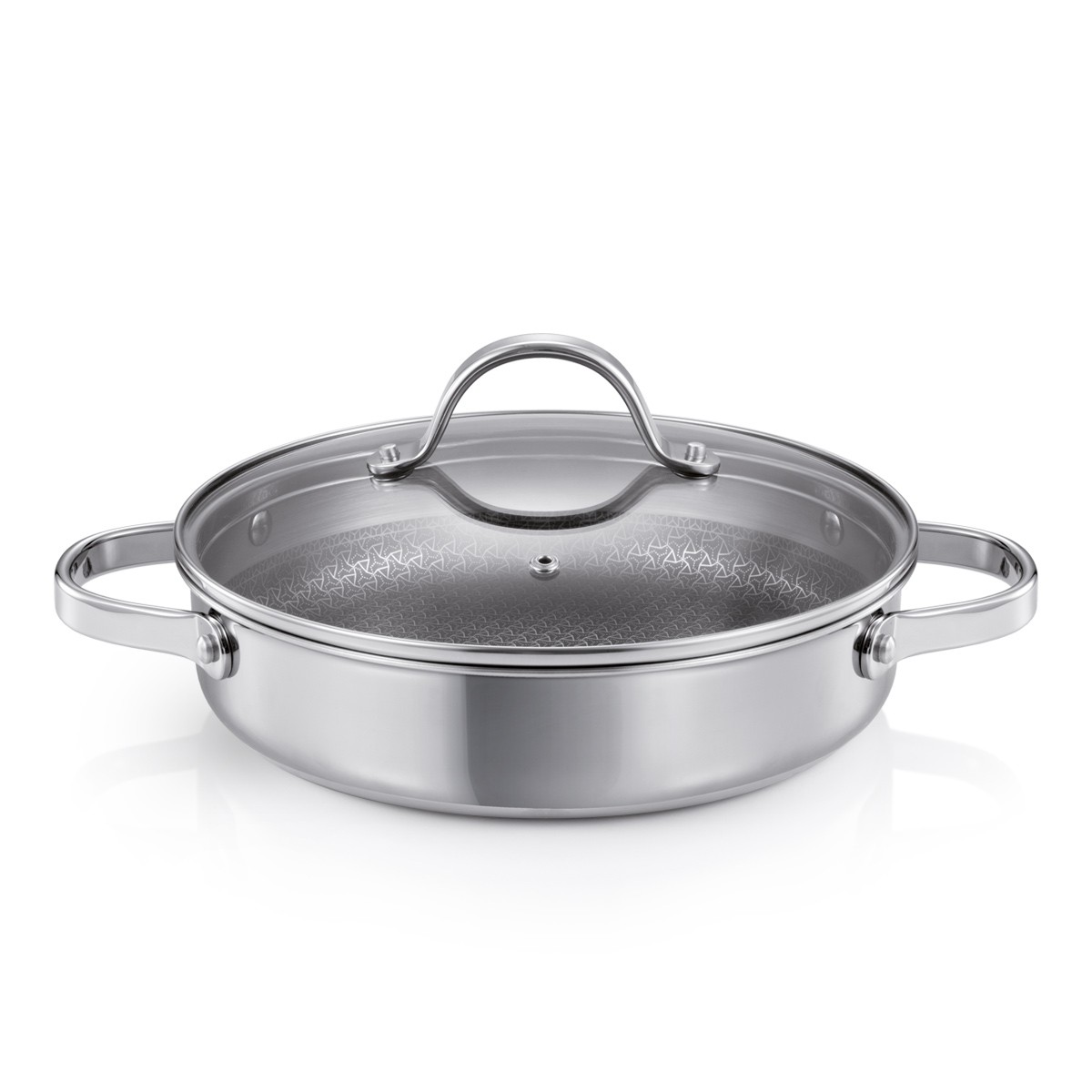 SteelCRAFT mély serpenyő fedővel ø 28 cm, 2 fül akciós termékkép 1