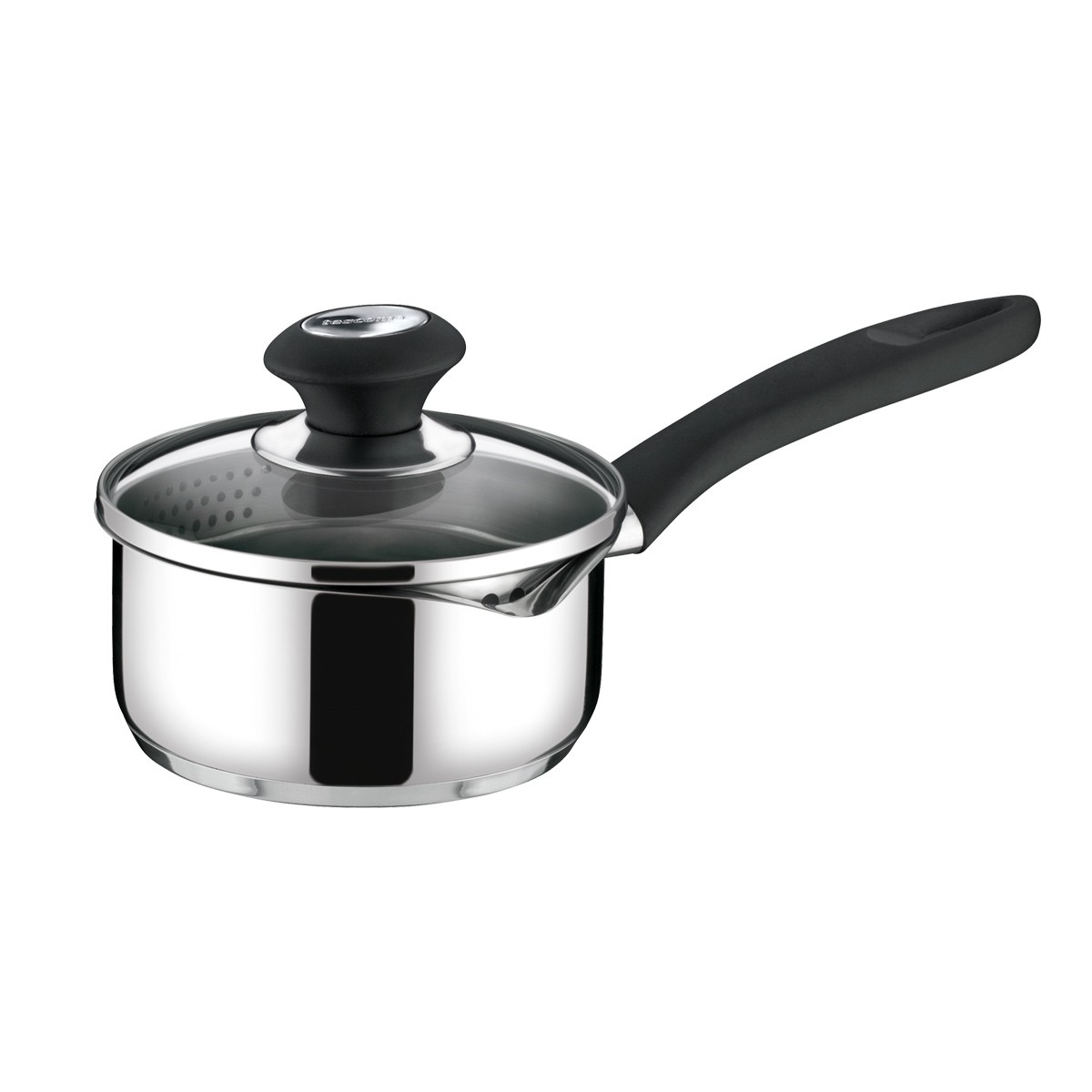 Stielkasserolle PRESTO mit Ausgießer und Deckel, ø 16 cm, 1.25 l