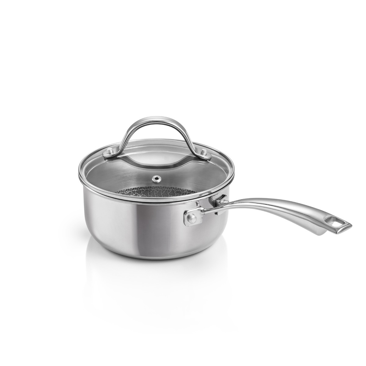 Stielkasserolle SteelCRAFT mit Deckel ø 16 cm, 1,5 l