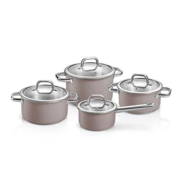 E-shop Súprava riadu DELIGHT Taupe, 8 dielov