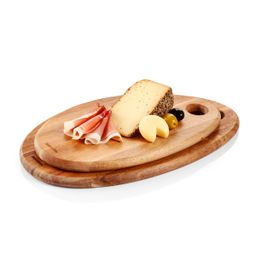 Tabla de servir y cortar oval FEELWOOD 27 x 18 cm