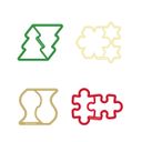 Tagliabiscotti DELÍCIA, set 4 pz