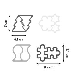 Immagine di Tagliabiscotti DELÍCIA, set 4 pz