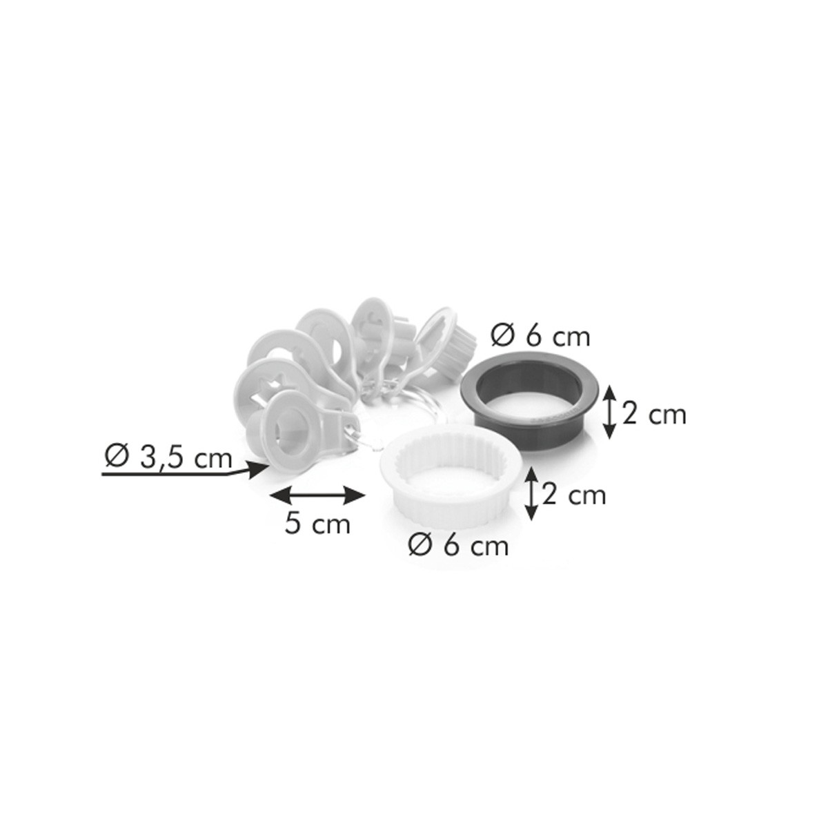Set Tagliapasta Formine Per Biscotti Occhio Di Bue Classic - Foto 3