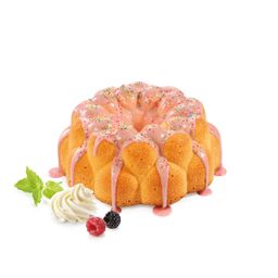 Tall bundt pan DELÍCIA SiliconPRIME ø 24 cm, raspberry