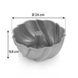 Tall bundtform pan DELÍCIA ø 24 cm, pinwheel