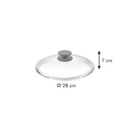 Tapa de vidrio UNICOVER ø 28 cm