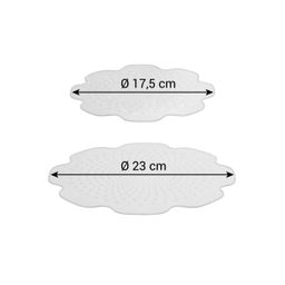 Tapas flexibles de silicona 4FOOD o 17 y 23 cm, jgo de 2