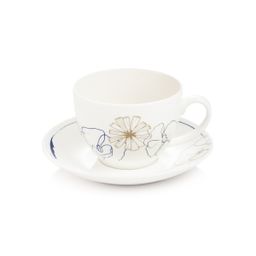 Taza con plato myCOFFEE, 2 pzs, Blossoms