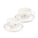 Taza con plato myCOFFEE, 2 pzs, Blossoms