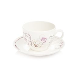 Taza con plato myCOFFEE, 2 pzs, Blossoms