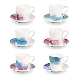 Taza de café con plato myCOFFEE, 6 pzs, Ametyst