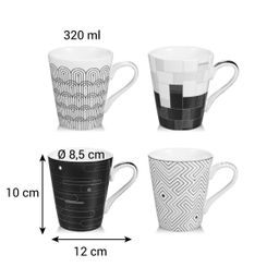 Taza Mug myCOFFEE, 4 pzs, Infinity