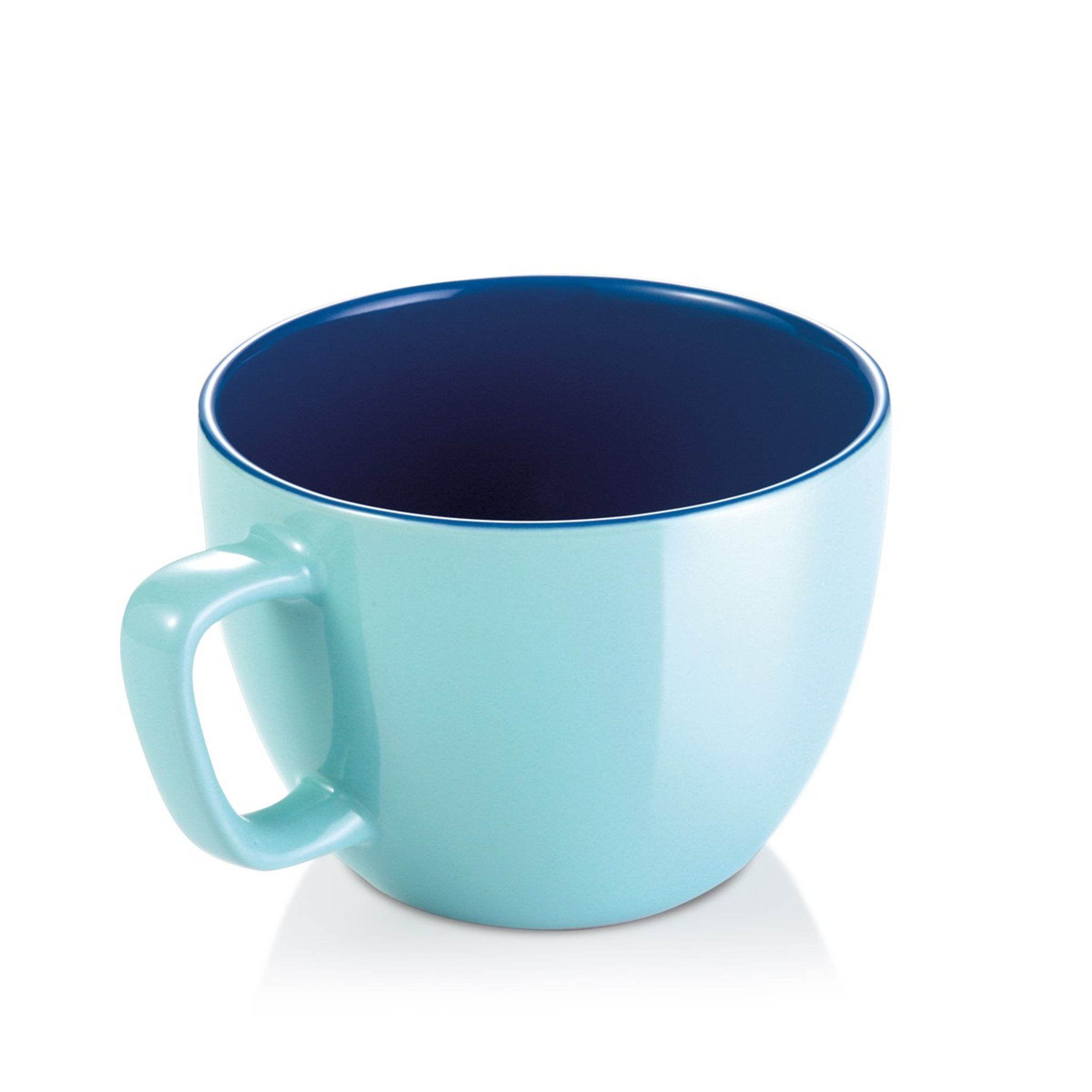 Tazza jumbo CREMA SHINE, azzurro