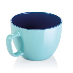 Tazza maxi jumbo CREMA SHINE, blu