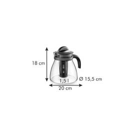 Tea maker MONTE CARLO 1.5 l, with infuser, anthracite