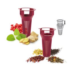 Tea maker TEO TONE 1.25 l, with infusers, red