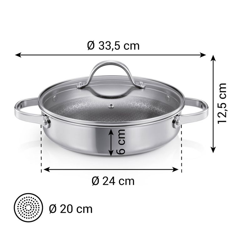 Tegame Fondo GrandCHEF ø 28 Cm, 2 Manici