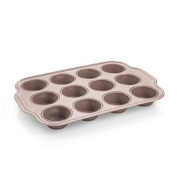 Teglia in silicone con bordo in metallo DELÍCIA, 12 muffin
