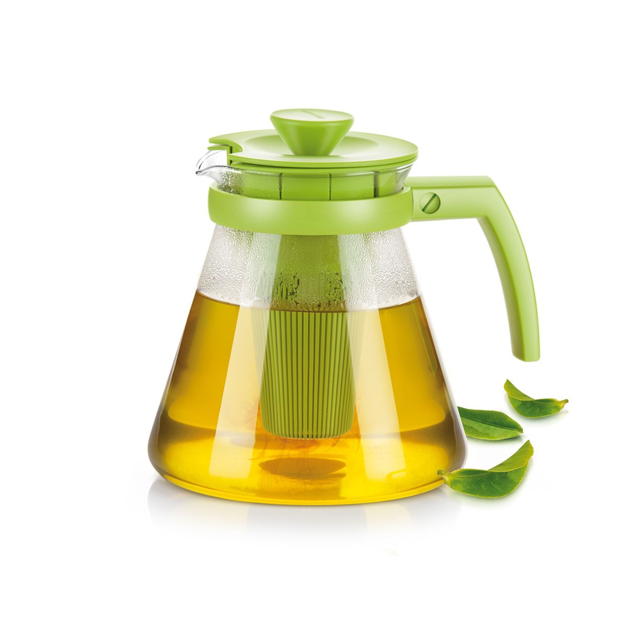TEO TONE teáskanna, áztatószűrővel, 1,25 l, zöld