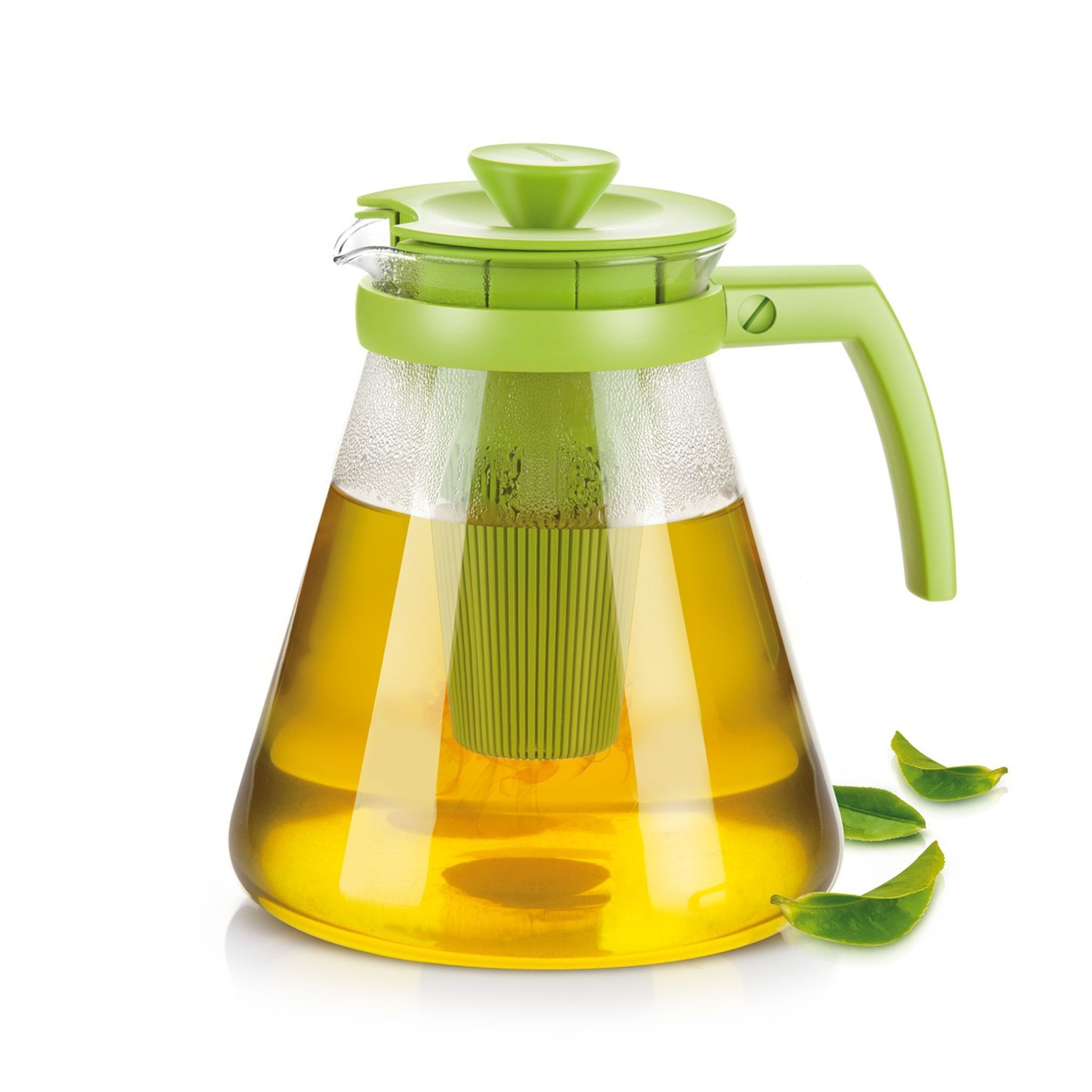 TEO TONE teáskanna, áztatószűrővel, 1,7 l, zöld