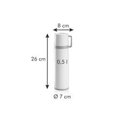 Termo con taza CONSTANT CREAM 0.5 l, acero inoxidable