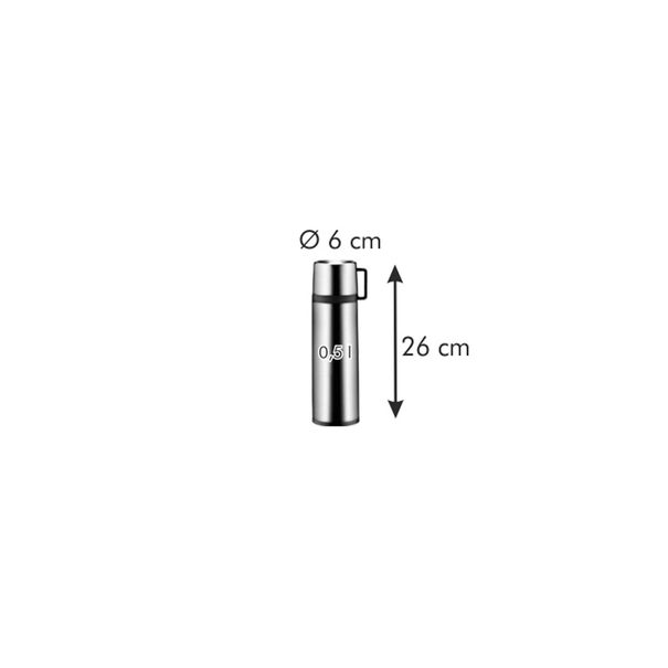 Termos z kubkiem CONSTANT 0,5 l, nierdzewny (zdjęcie 3)