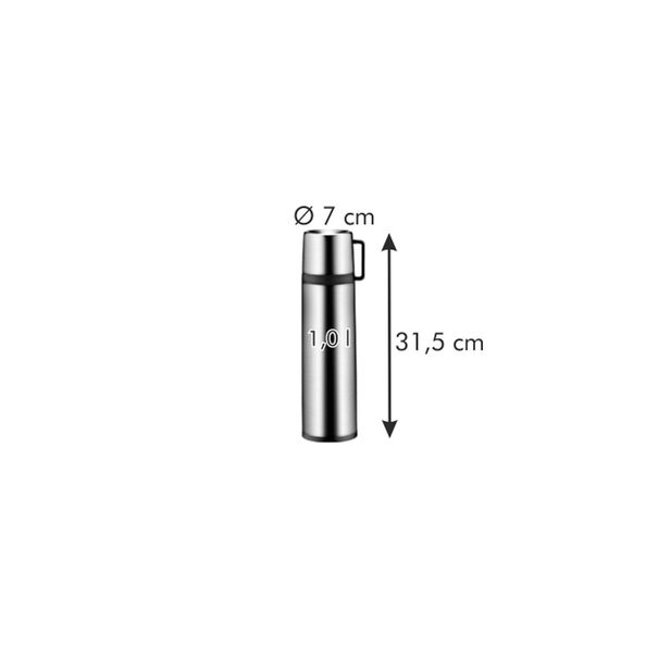 Termos z kubkiem CONSTANT 1,0 l, nierdzewny (zdjęcie 3)