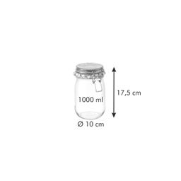 TESCOMA DELLA CASA csatos befőttes üveg, 1000 ml