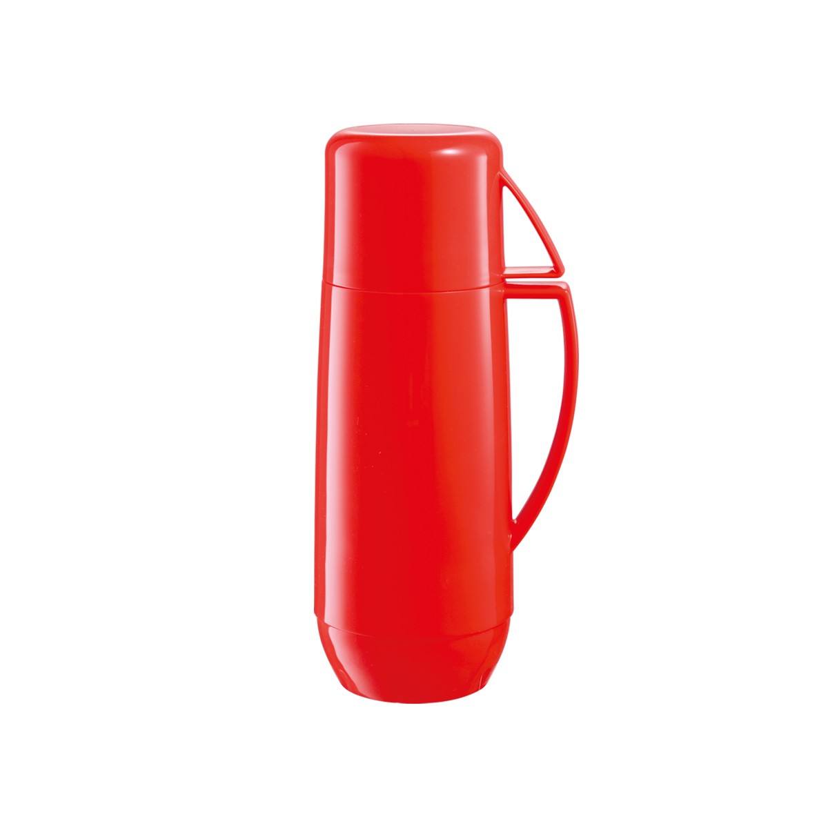 Isolierflasche mit Tasse FAMILY COLORI 0,5 l, rot