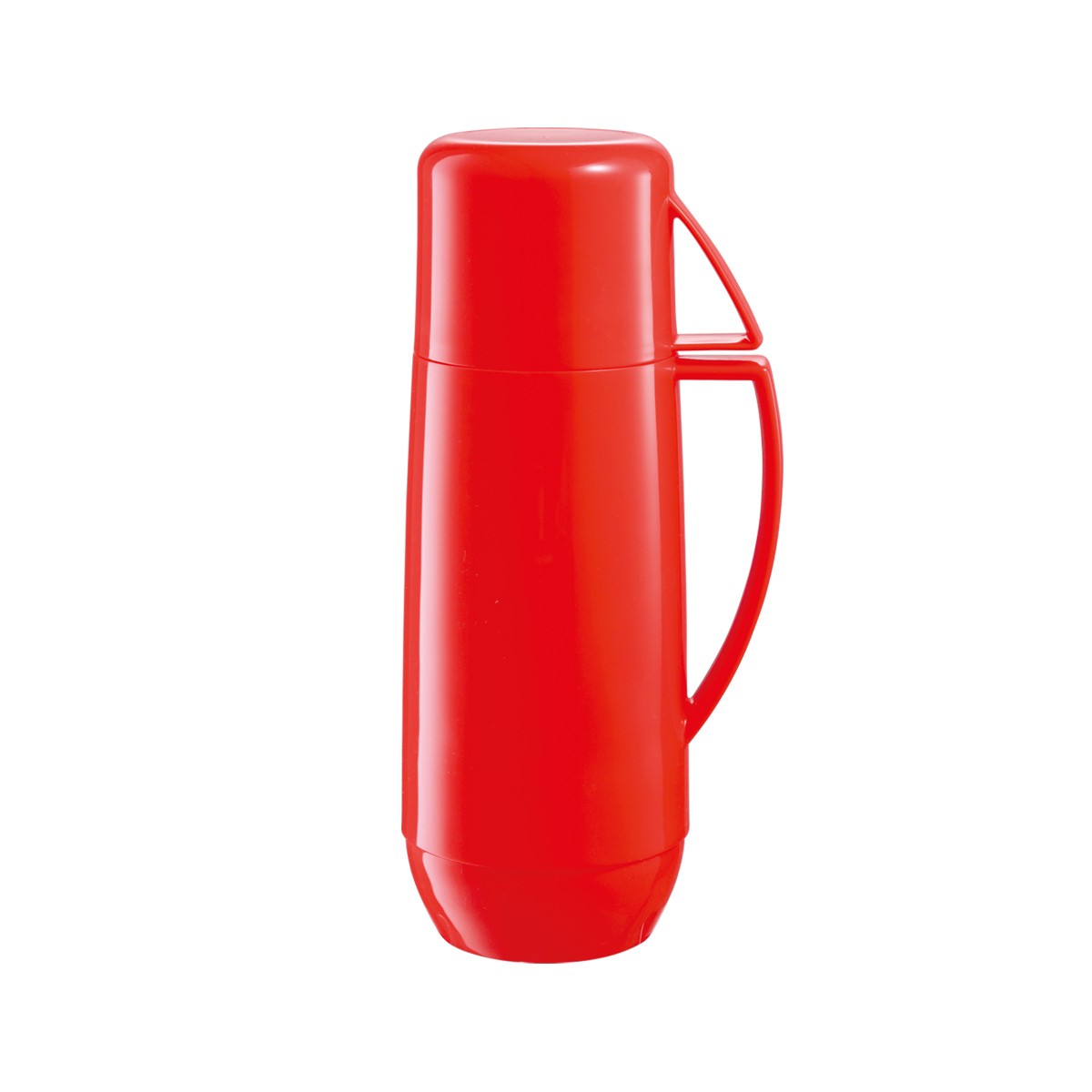 Isolierflasche mit Tasse FAMILY COLORI 0,75 l, rot