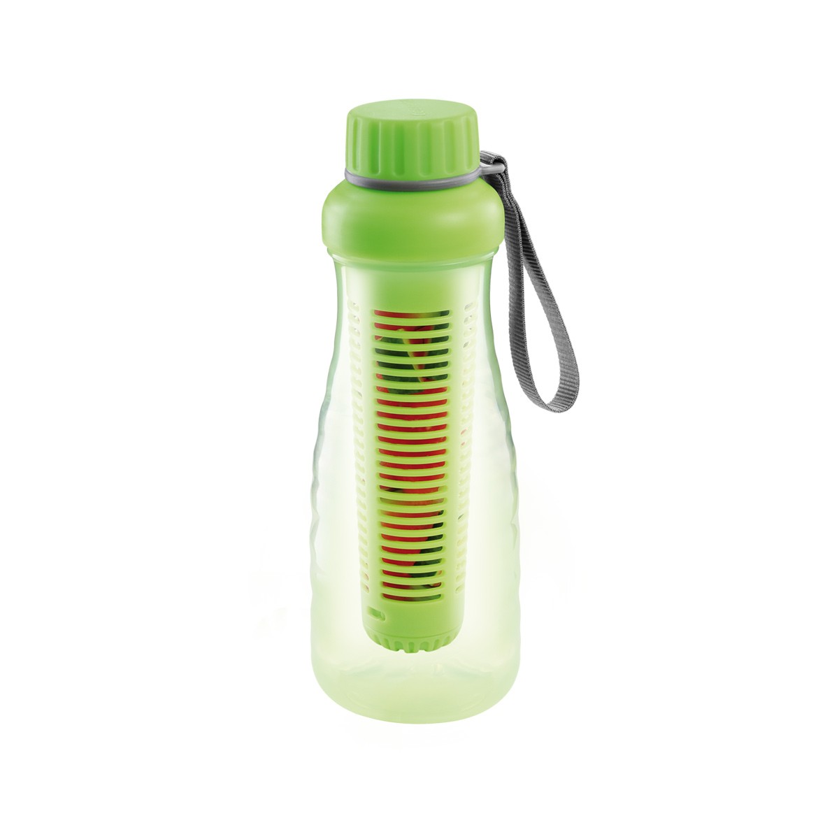 Trinkflasche mit Fruchteinsatz myDRINK 0.7 l, grün