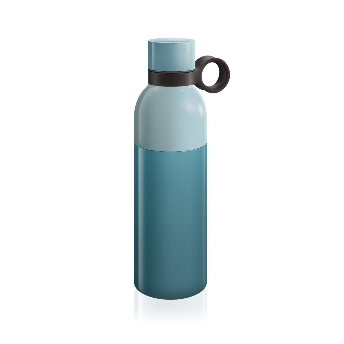 Zerlegbare Thermosflasche CONSTANT PASTEL 0,5 l, Edelstahl, blau