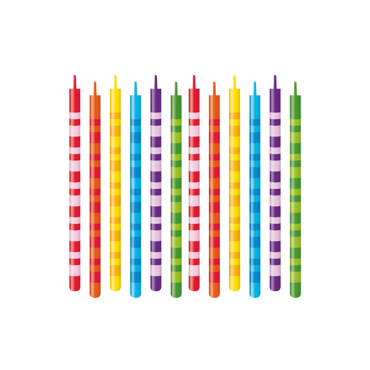 Tortenkerzen DELÍCIA KIDS 10 cm, 12 St.