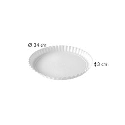 Tray DELÍCIA ø 34 cm, white, 2 pcs