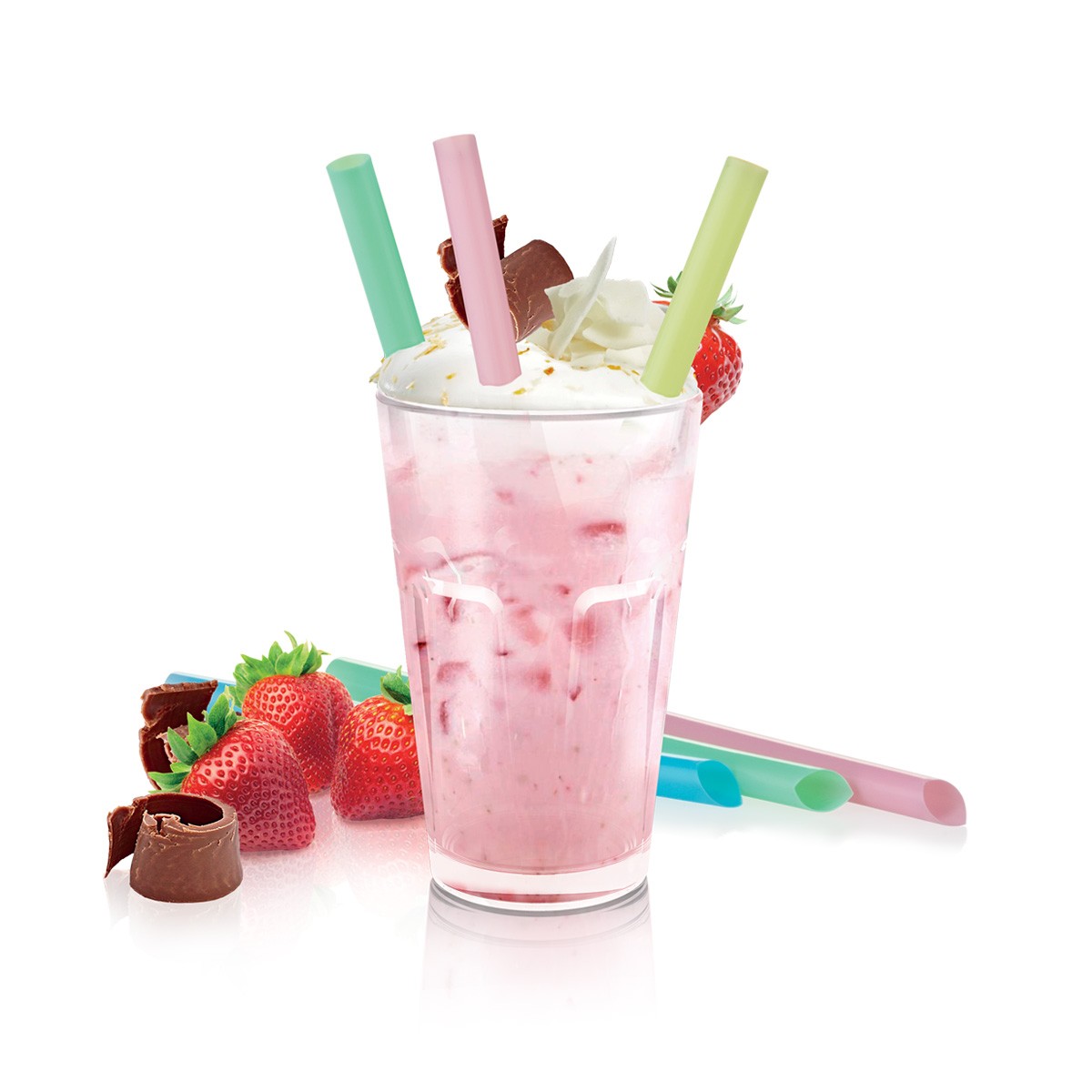 Trinkhalme myDRINK, für Joghurt-Getränke, 12 St.