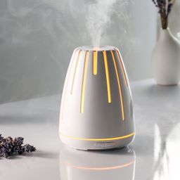 Ultrasonic aroma lamp FANCY HOME, Lava, white