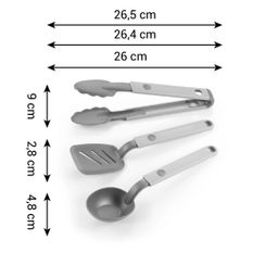 Utensílios de cozinha dobráveis ​​MOVE, conjunto de 3 peças