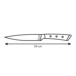 Utility knife AZZA large middle pointed 13 cm