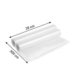 Vacuum sealer film roll 4FOOD 28 x 300 cm, 2 pcs