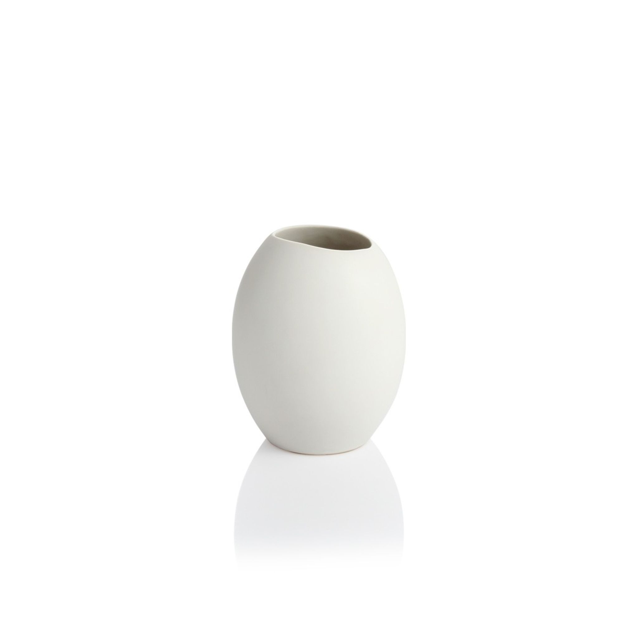 Vase FANCY HOME Stones 11 cm, white