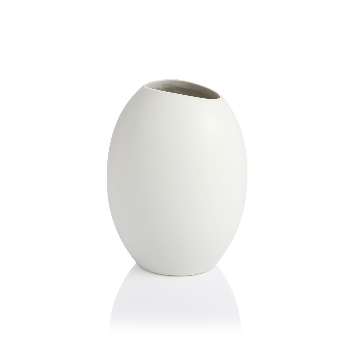 Vase FANCY HOME Stones 17 cm, weiß
