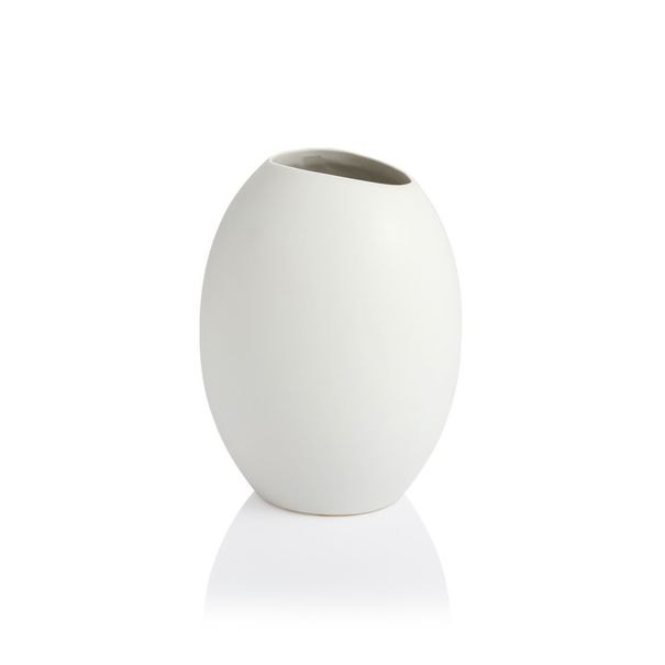 Vase FANCY HOME Stones 17 cm, weiß